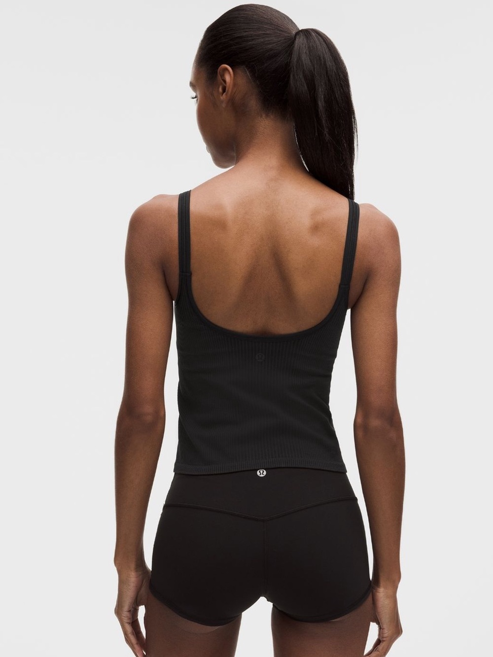 Lululemon Ebb to Street Scoop-Neck Cropped Tank Top Light Support, size 10 - Picture 3 of 7